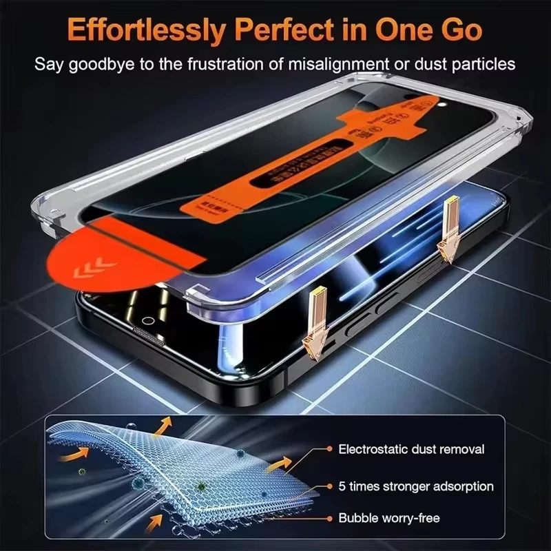 Privacy Easy-Install Tempered Glass Screen Protector - 1 to 5 Pack