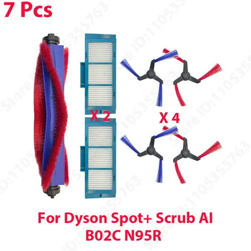 Compatible For Dyson Spot+ Scrub AI B02C N95R Vacuum parts Main Roller Brush Side Brush Hepa Filter Replacement Accessories - Image 14