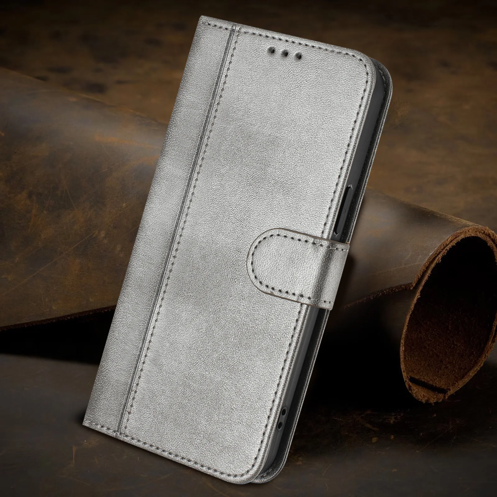 Leather Flip Back Phone Case - Elegant and Durable Design