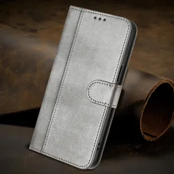 Leather Flip Back Phone Case - Elegant and Durable Design for TCL 50 SE (Silver)