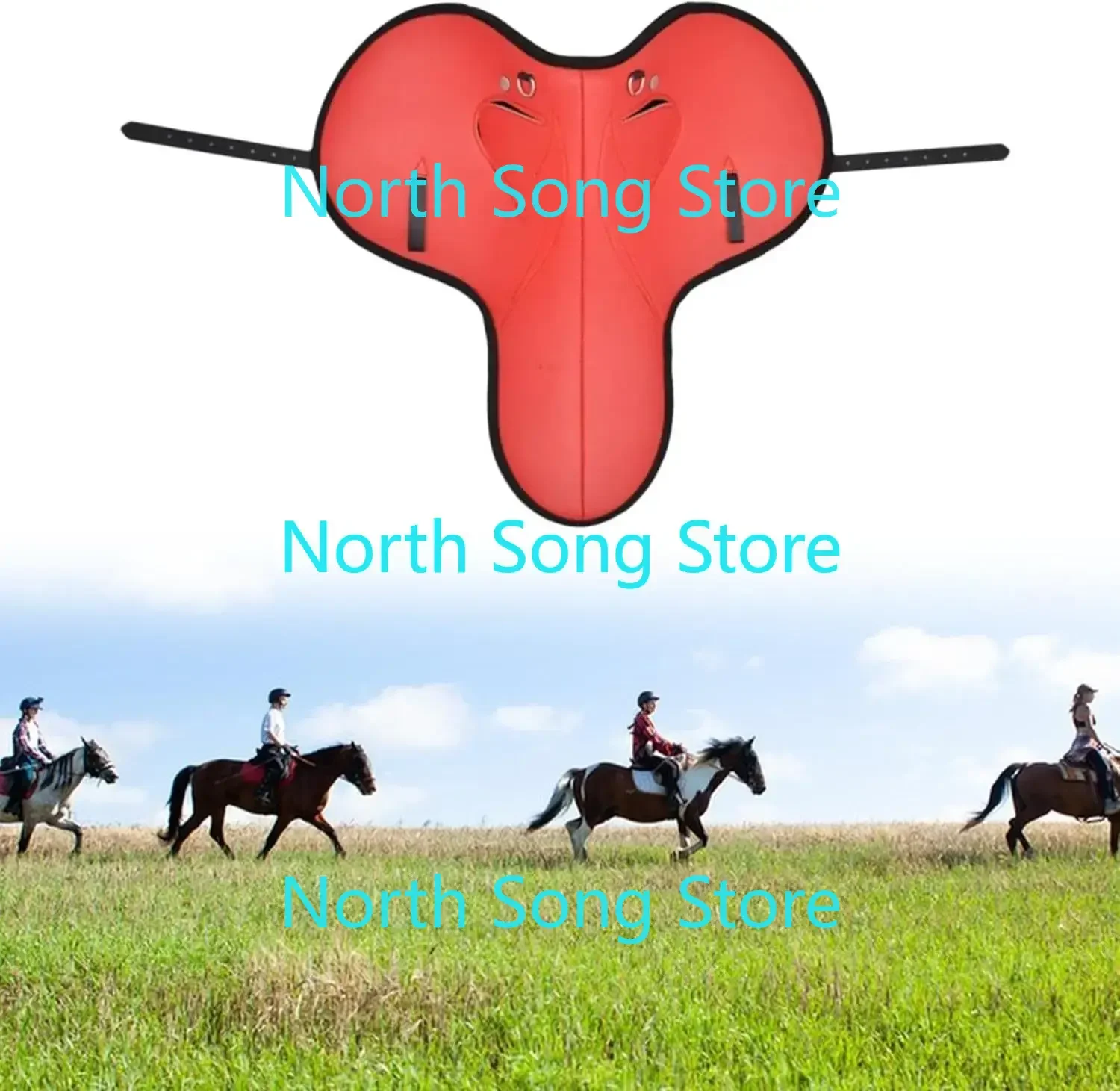 1 Set Saddle Pad Dressage Pad Padding Comfortable Protection Nonslip Horse Riding Shock for Equestrian Riding Outoor Sports