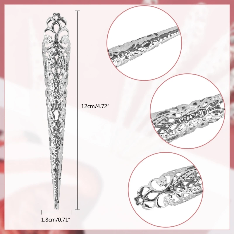 Finger Tip Claw Ring Ancient Queen Costume Fingertip Claw Ring Decor 6