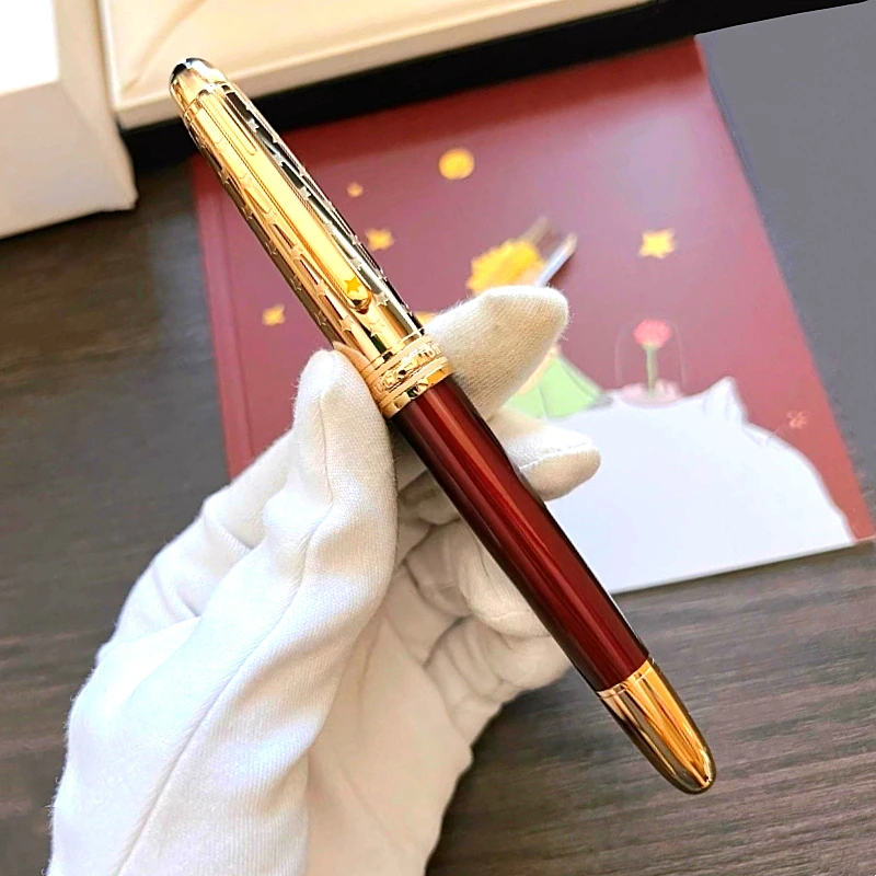 

Special Edition Petit Prince 163 Rollerball Pen MB Ballpoint Pen Red/Blue Metal Office Writing Fountain Pens With Serial Number