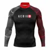 Unisex Surf Wear Men Surf T-Shirt Gym Clothes Swimwear Long Sleeve Swim Floatsuit Tops Uv Swimming Tight Rash Guard Surfing 1