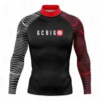Unisex Surf Wear Men Surf T-Shirt Gym Clothes Swimwear Long Sleeve Swim Floatsuit Tops Uv Swimming Tight Rash Guard Surfing 1