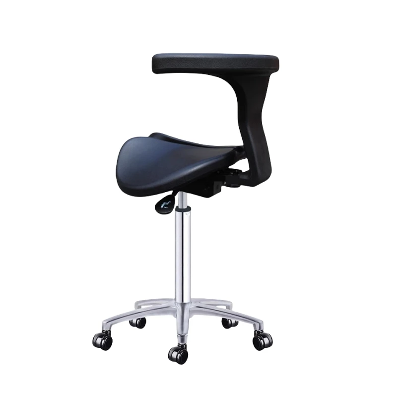 Multi Adjuster Ergonomic Swing Saddle Seat Multi Functional Back Posture Stool with Tilting Seat Saddle Chair For Dental Office