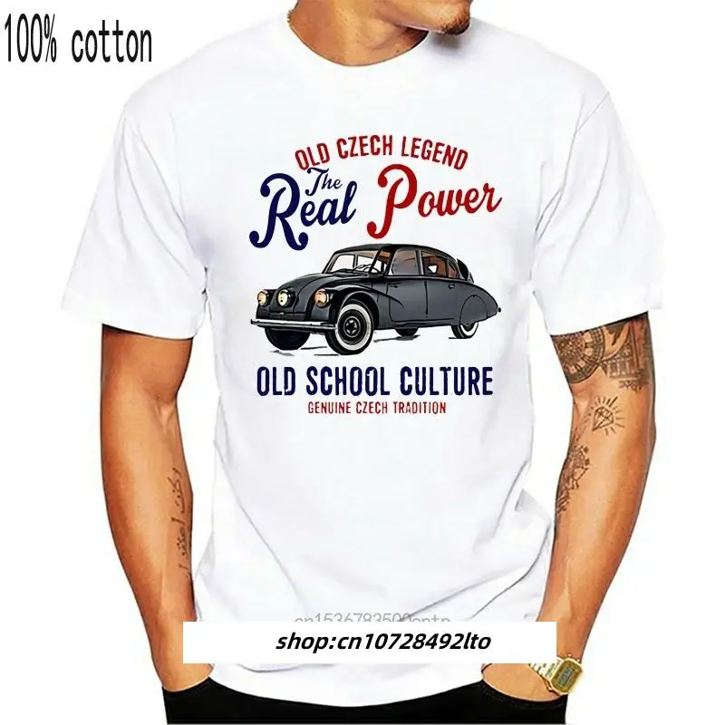 Pakaian Pria Tren Fashion Baru Antik Mobil Ceko Tatra T87 Katun Baru T Sh Kaus Lengan Pendek Musim Panas Pria Keren T Klaik