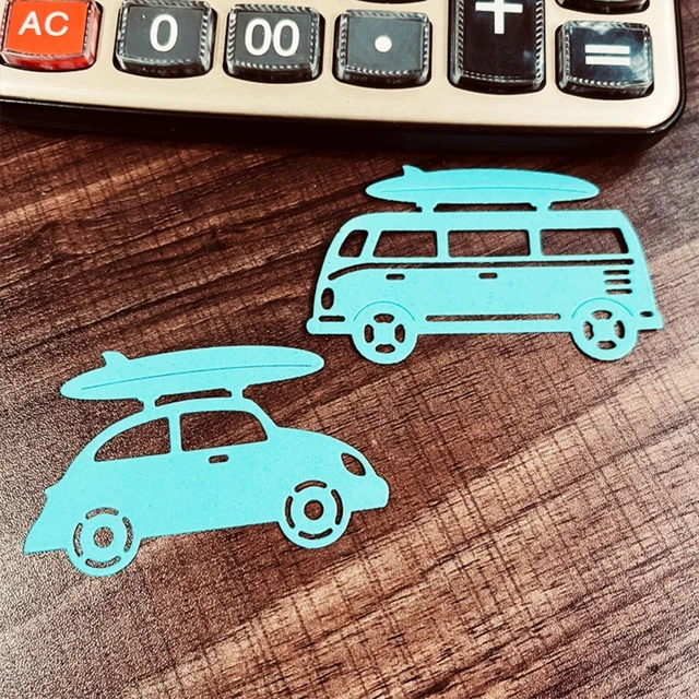 Car with Summer Board Metal Cutting Dies Embossing Stencil DIY Scrapbooking  Greeting Card Making Album Template Dies Scrapbooking Die Cuts Clearance