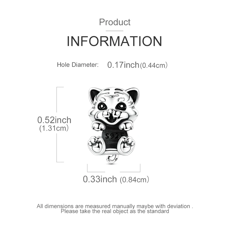 Charms aus 925er-Sterlingsilber, Katze, Bär, Elefant, Panda, Pinguin, Hund, Perlen, passend für Original-Armbänder, Armreifen, Damen, DIY-Schmuck, Geschenk – Detail 25