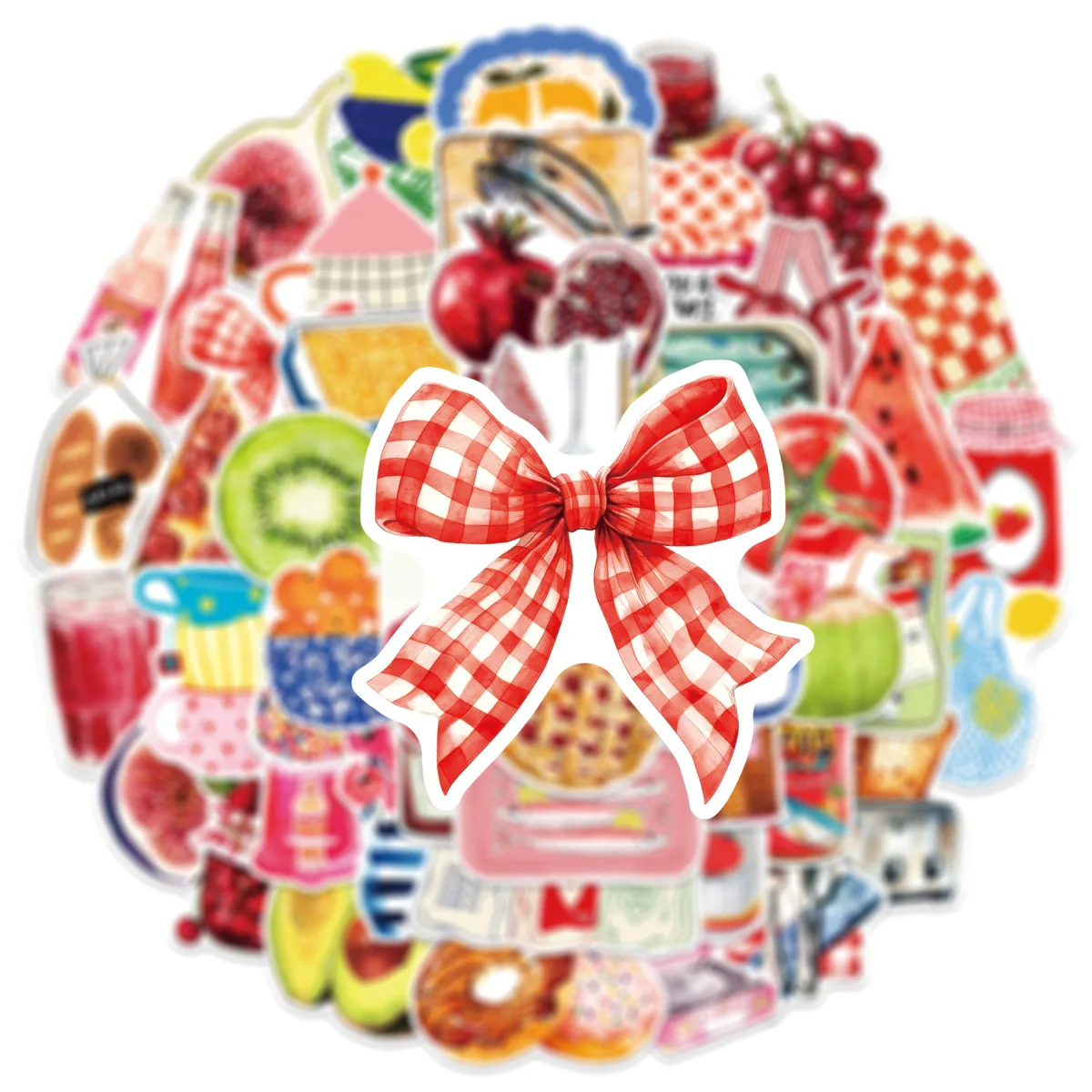 50/100PCS 귀여운 지중해 미적 감각의 그래피티 스티커 장식 기타 노트북 수하물 DIY 방수 스티커