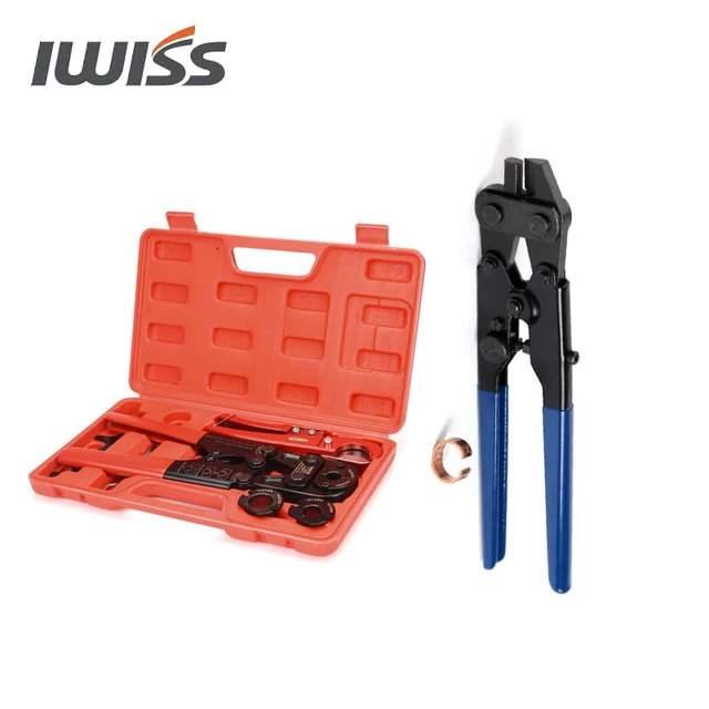 IWISS IWSFAS PEX Crimping Tool Kit For 3/8 Inch 1/2 Inch, 48 OFF