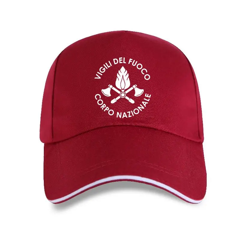 

new cap hat 2021 Fashion 2021 Vigili Del Fuoco Italy Firefighter Fire Department Brigade Double Side Baseball Cap