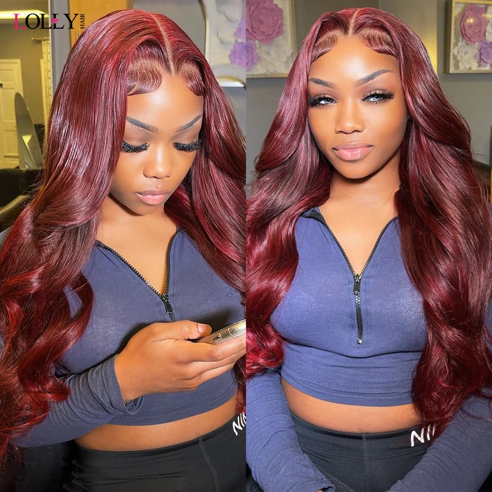 99J Body Wave Bundles Colored Burgundy Red Human Hair Bundles Brazilian Hair Extension Remy Weave 30 Inch human hair extensions