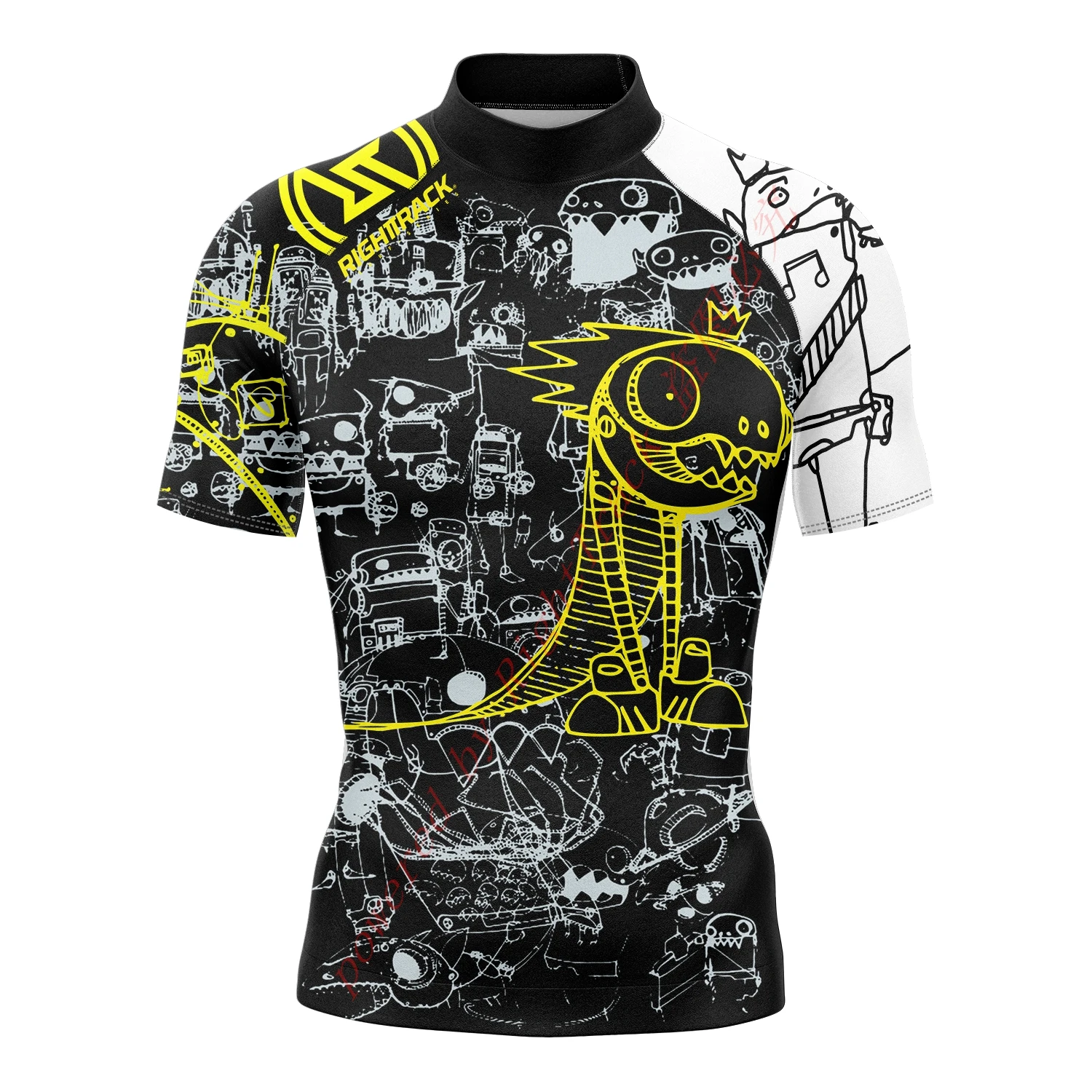 Men Sports Shirt Rashguard Short Sleeve Surfing Sunscreen Lycra Fabric UV Protection