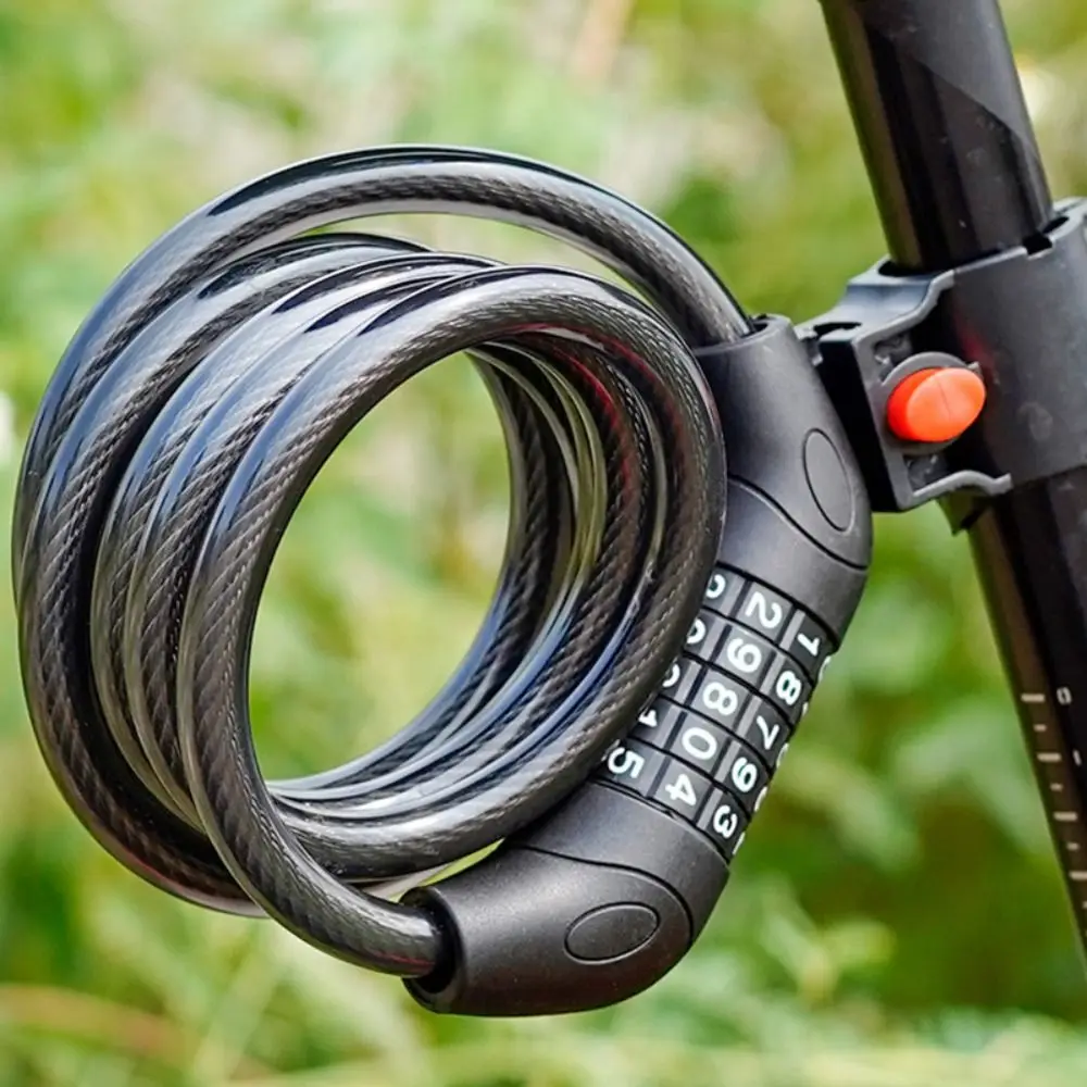 

Anti-theft 5 Digit Code Bicycle Lock Universal Steel Wire 5 Digit Bike Cable Lock Portable Safety Bike Password Lock