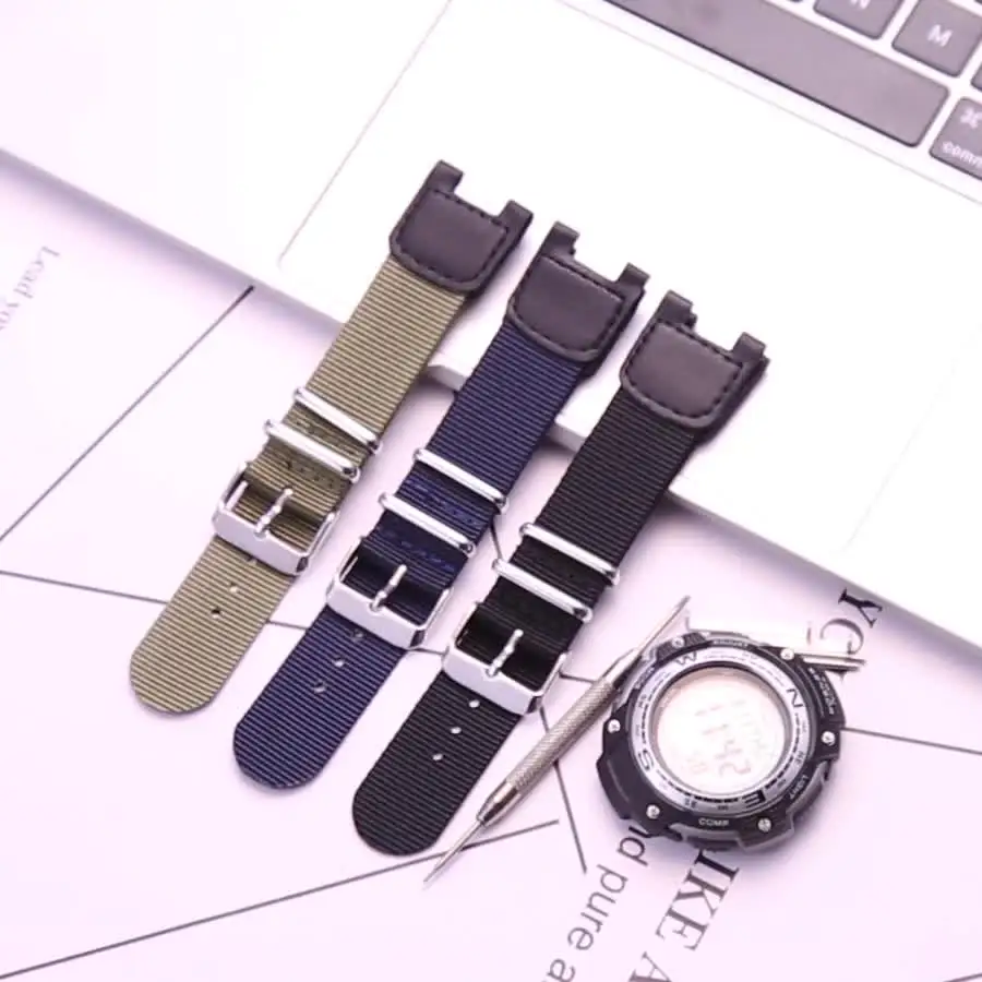 Cinturino In Resina Nero Per Casio SGW-450H 10500871 SGW-450H-2B
