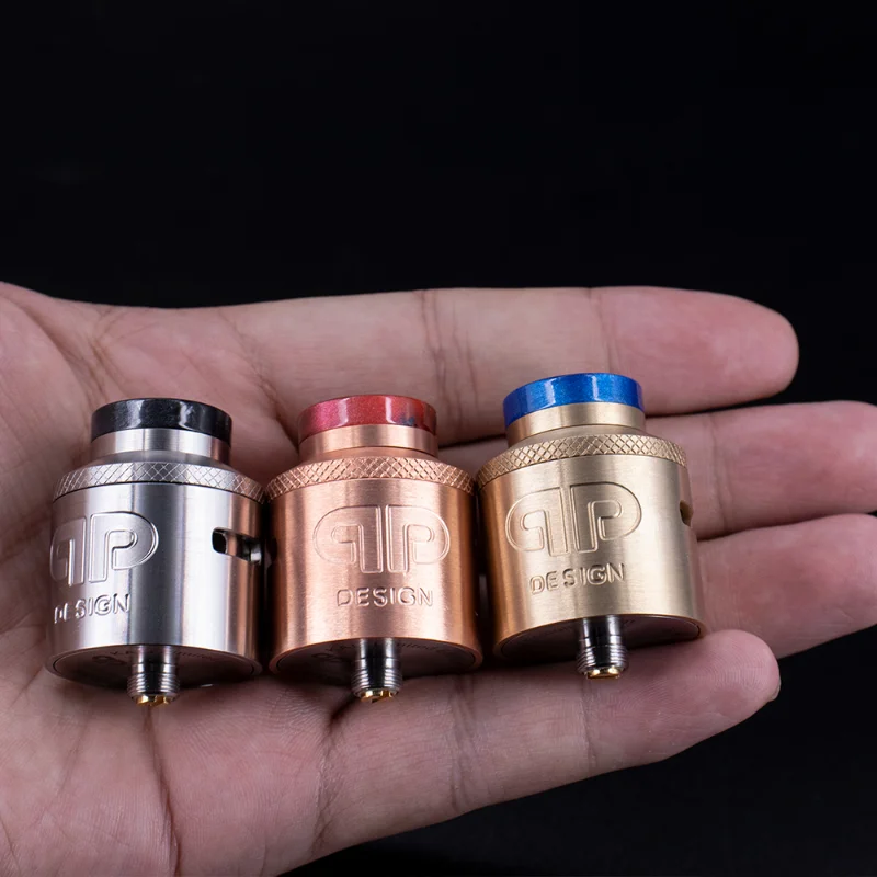 

Vape Ecig QP Design Kali 28mm RDA Limited Edition Rebuildable BF Squonk Tank Atomizer Adjustable Airflow Dual Coil 810 Drip Tip