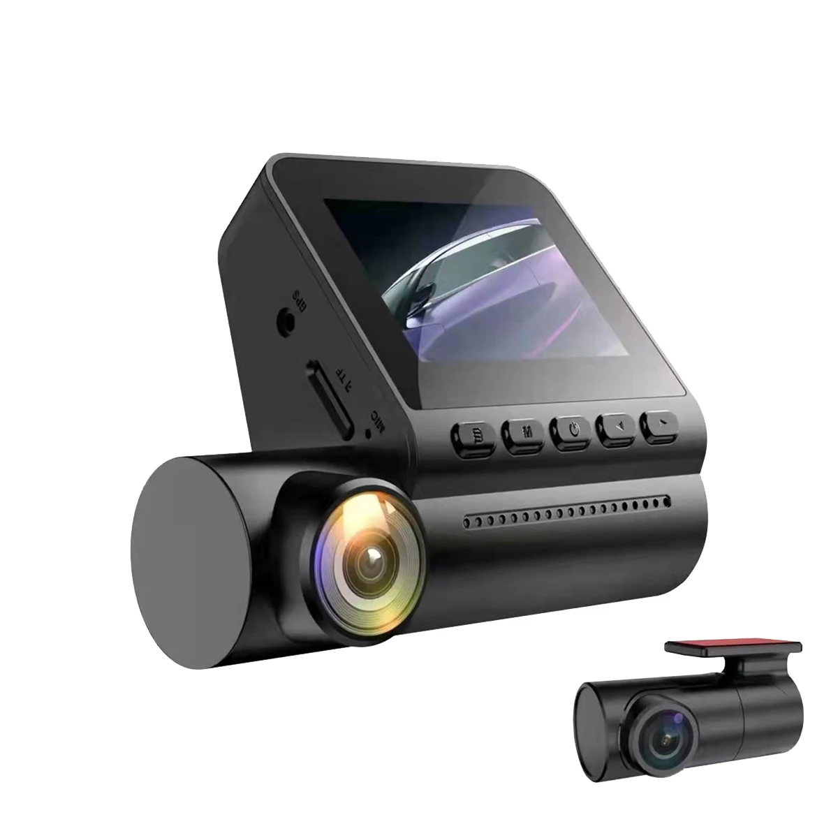 2인치 HD 4K 와이파이 듀얼 카메라 전후방 주차감시 24시간 녹화 야간촬영 DVR 차량용 블랙박스