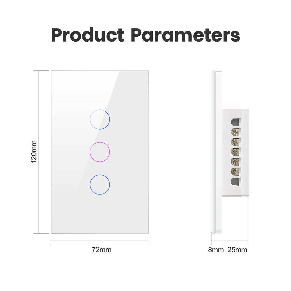 Smart Light Switch AVATTO Tuya WiFi/Zigbee Smart Light Switch Neutral Wire/No Neutral Wire Required Wall Touch Switch Work Alexa Google Home