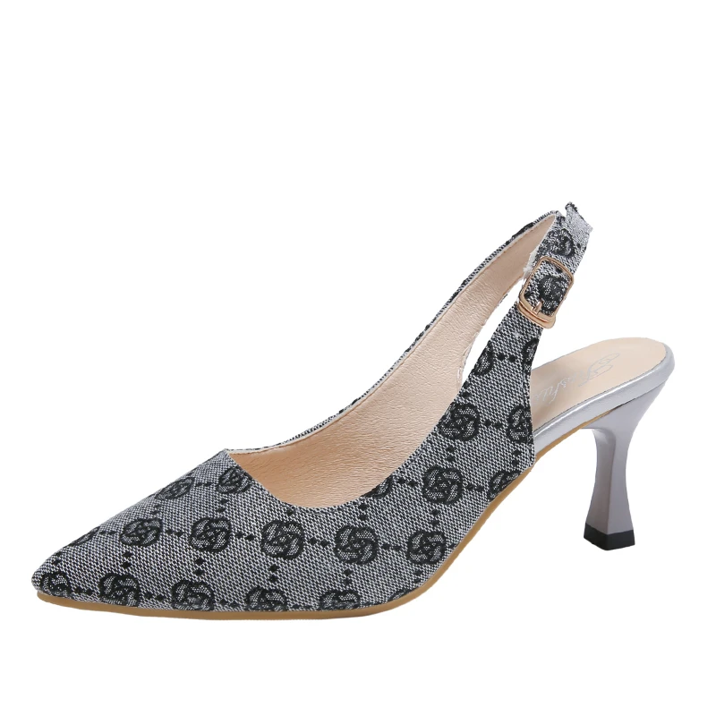 

Босоножки женские на высоком каблуке, элегантные туфли-лодочки с острым носком, пикантные танцевальные туфли с открытым ремешком и пряжкой, лето