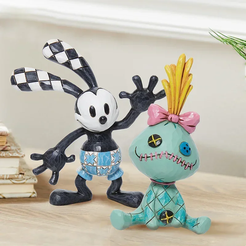 

Disney Mini Oswald The Lucky Rabbit Xiao Jin Tabletop Ornaments Cute Action Figures Dolls Cartoon Decor Kids Gift Birthday Gift