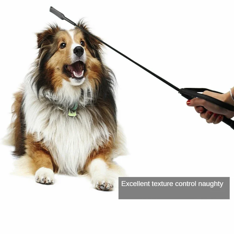 Leather Dog Training Stick Golden Retriever Doberman Border Collie Training Stick Dogs Accessories Pet Supplies