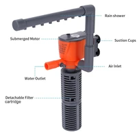 3-in-1 ถังกรองปลา Aquarium Submersible Water PUMP AC220-240V MINI กรองออกซิเจนปั๊มลมสําหรับพิพิธภัณฑ์สัตว์น้ําขนาดเล็กถังปลา 5