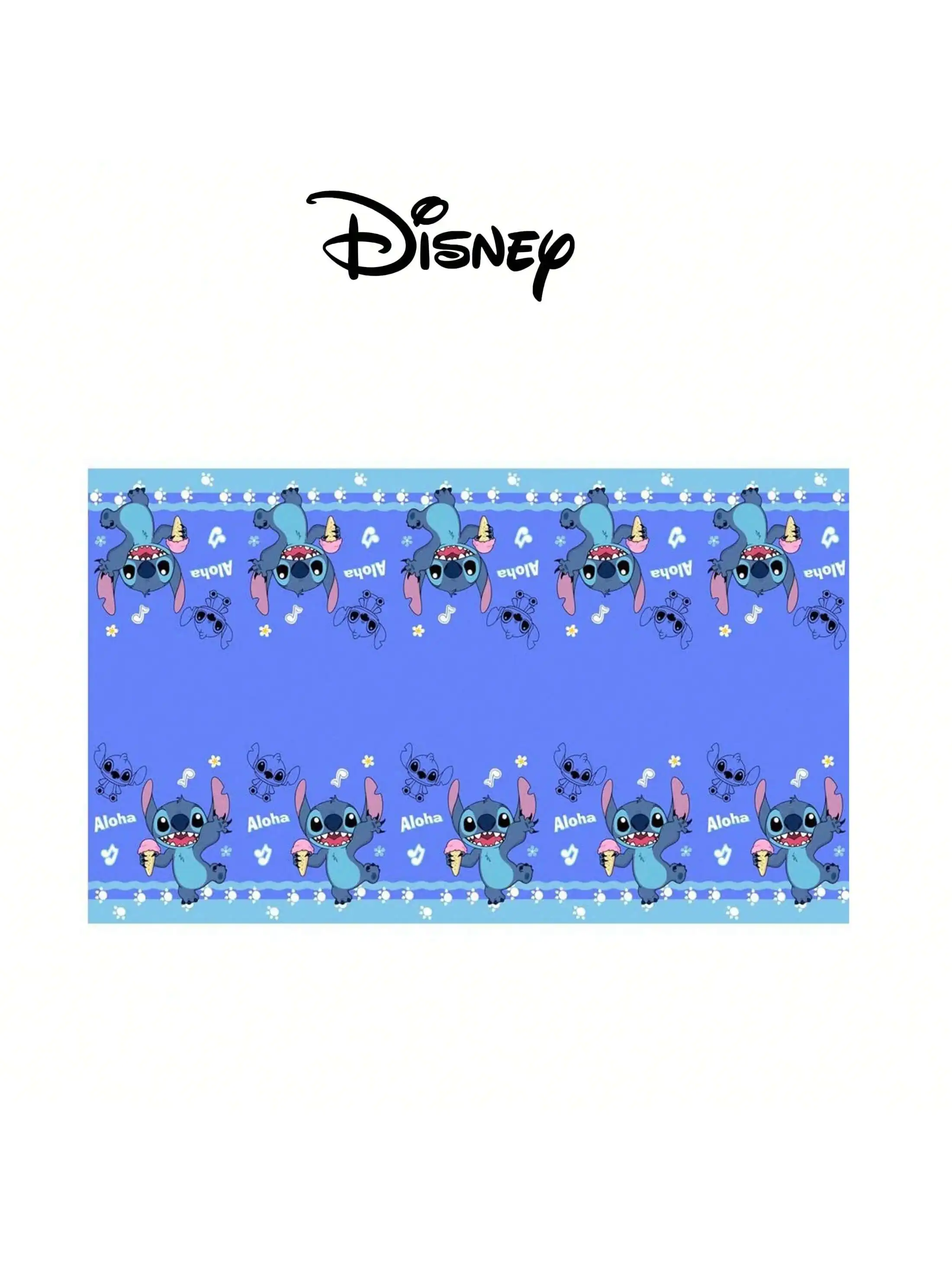 1Pcs 3Pcs New Stitch-Themed Party Disposable Tablecloth Set for Family Birthday Party Decoration Tablecloth
