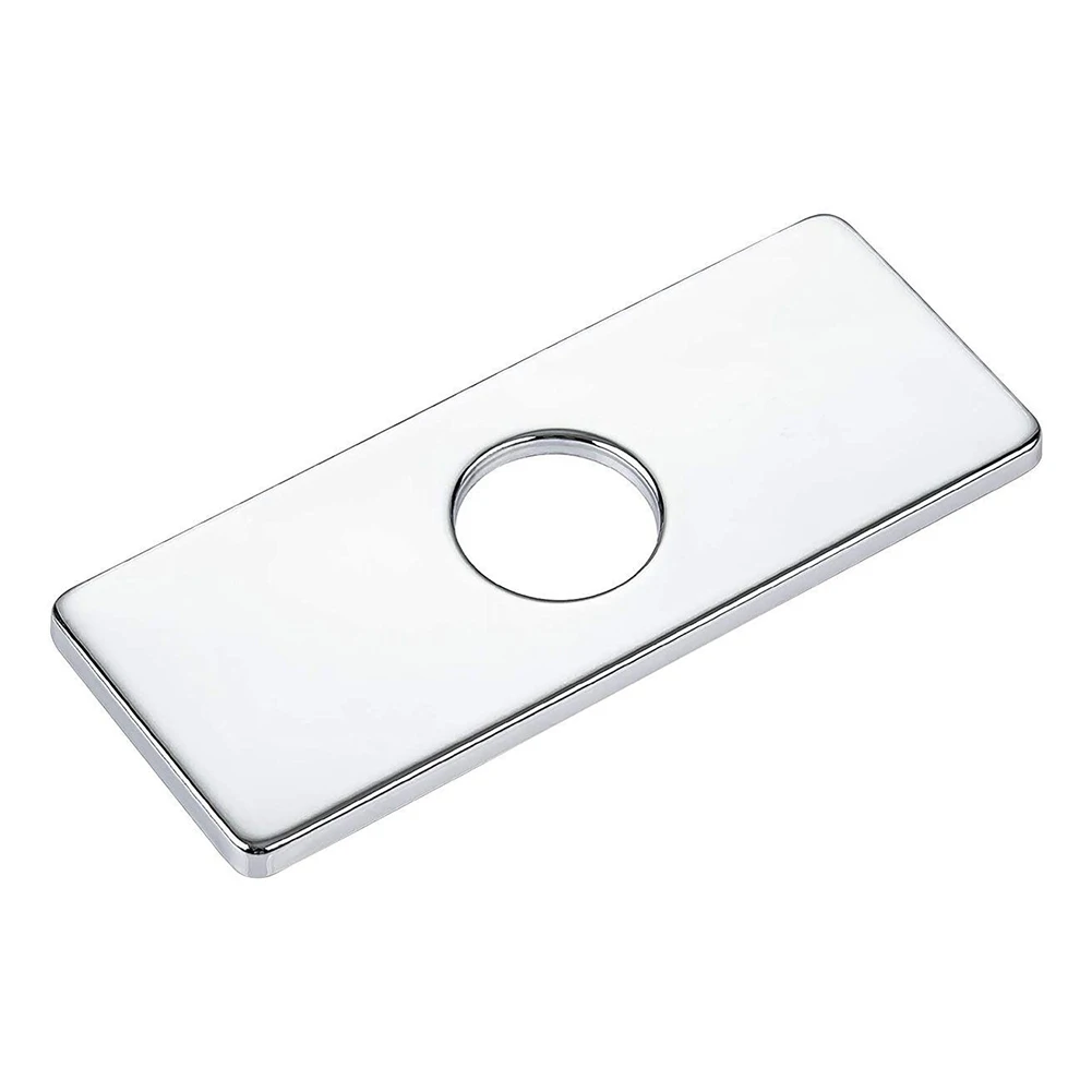 1pcs Faucet Plate Hole Tap Cover Deck Plate 304 Stainless Steel Bathroom Kitchen Sink Accessories For Most Single Hole Faucet