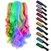 Multi Color Hair Dye Comb Set Fashion Makeup Toy Kits Disposable Hair Dyeing Comb Toys For Girl Hairdressing Combs 2
