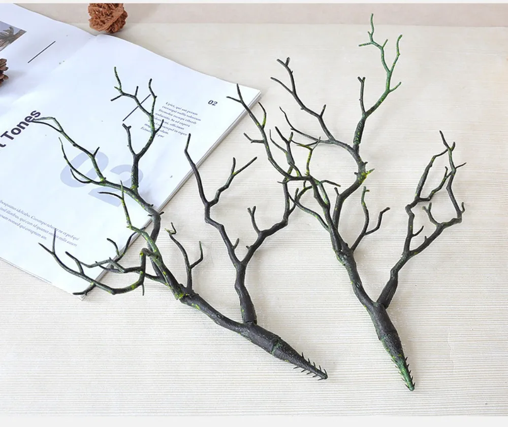Neue Kunststoff Künstliche Pflanzen Geweih Geformt Dekorative Gefälschte Baum Zweig Bonsai Wohnzimmer Ornamente – Detail 10