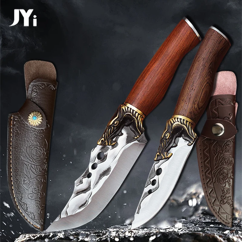 

Forged Stainless Steel Kitchen Boning Knife Camping Fishing Barbecue Slicing Meat Vegetable Cutter