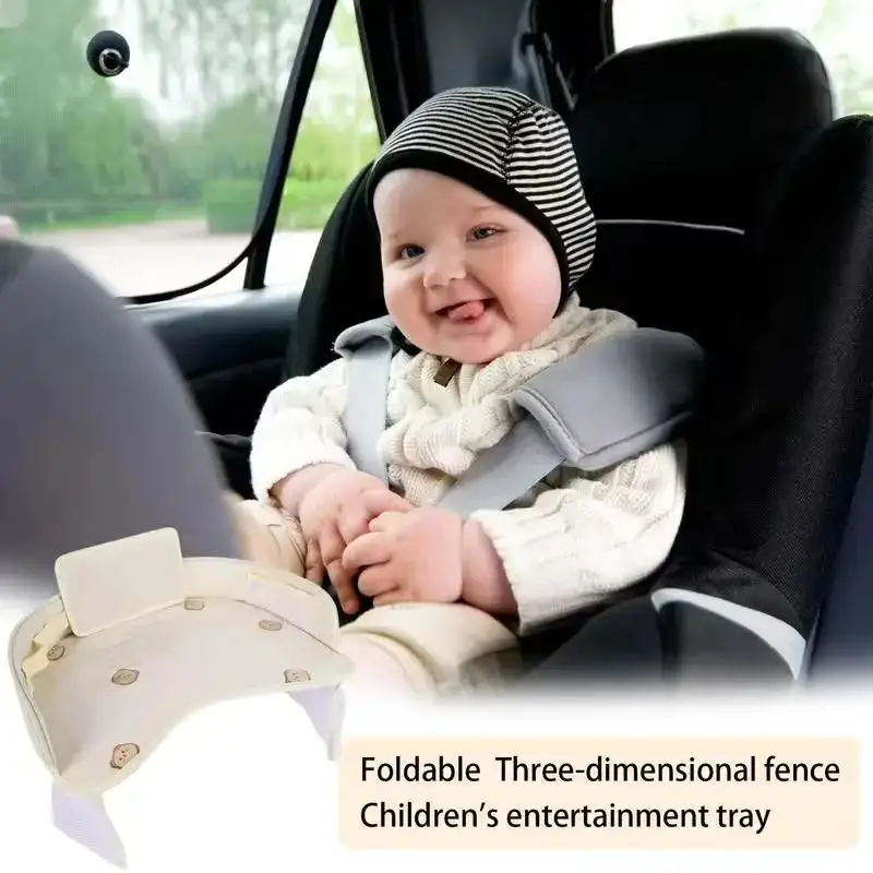 Car Seat Tray for Baby Kids Foldable