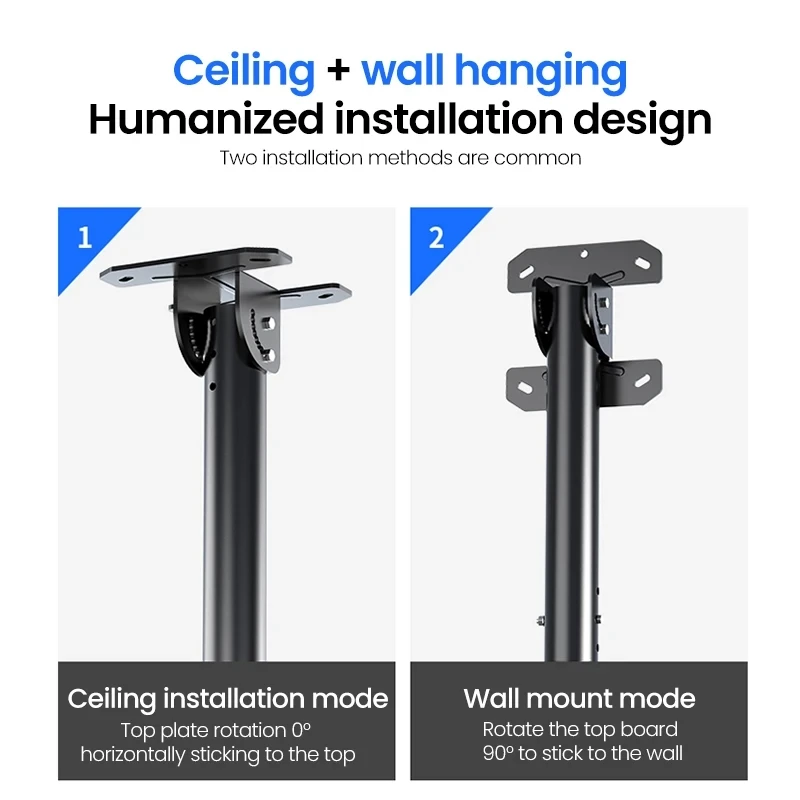 Ceiling TV Mount Full Motion TV Bracket For Most 32-65" Flat Curved TVs/Monitors Swivel Tilt Height Adjustable Hanging Mount monitor bracket