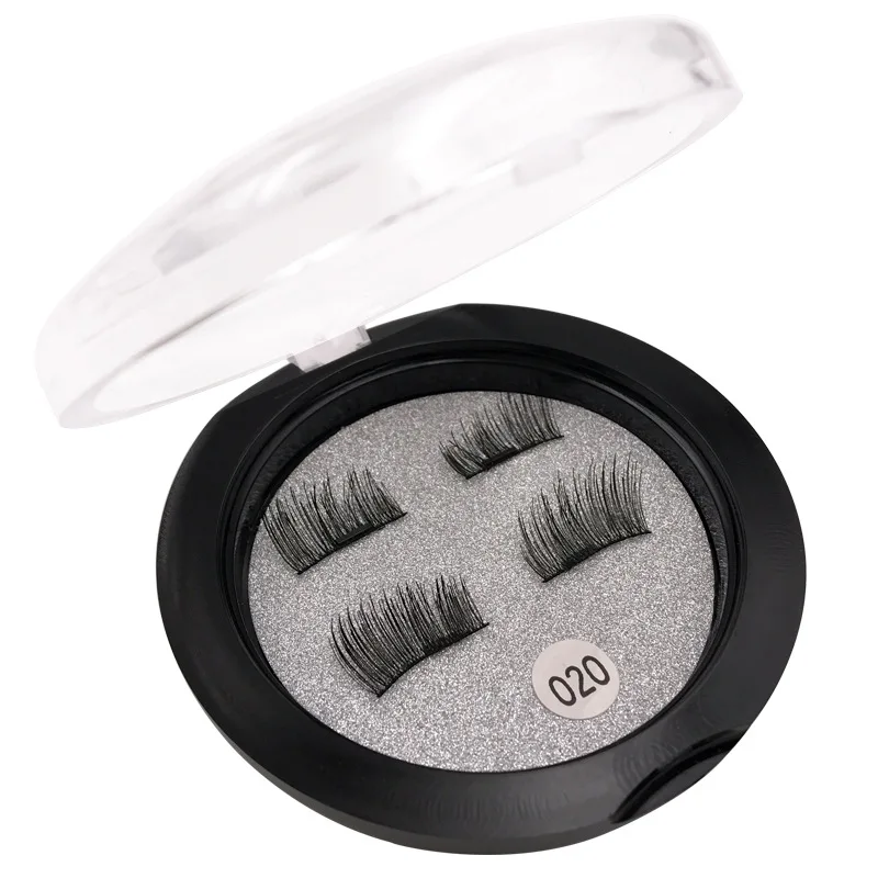 Magnetic Mink Lashes 1 Pair Magnetic EyeLashes Natural Hair Mink Lashes 3D Fake Lash Dramatic EyeLashes Fluffy