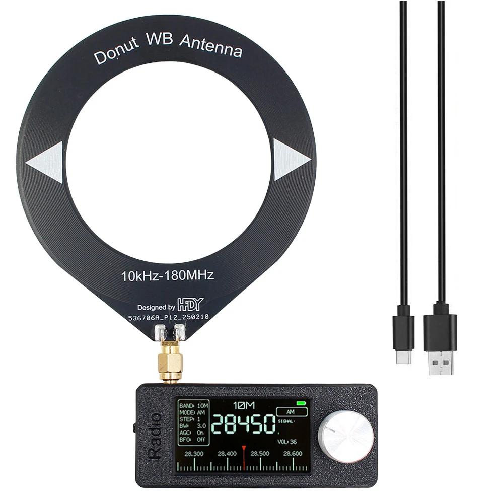 Radio Portatile SI4732 Con Controller ESP32-S3 – Banda Completa FM/AM/LSB/USB, Schermo IPS 1.9", Antenna E Batteria 800mAh