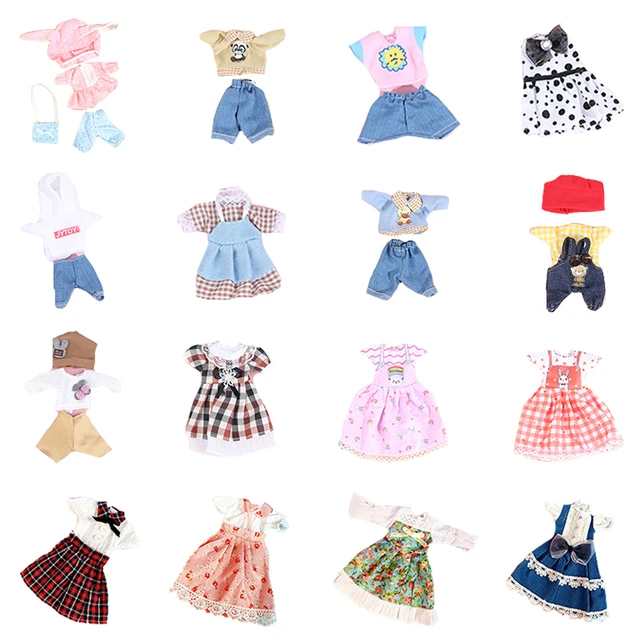 20cm boneca maiô mini biquíni roupa de natação impresso padrão brinquedos  roupas mudando vestido jogo bonecas acessórios menino menina presente -  AliExpress