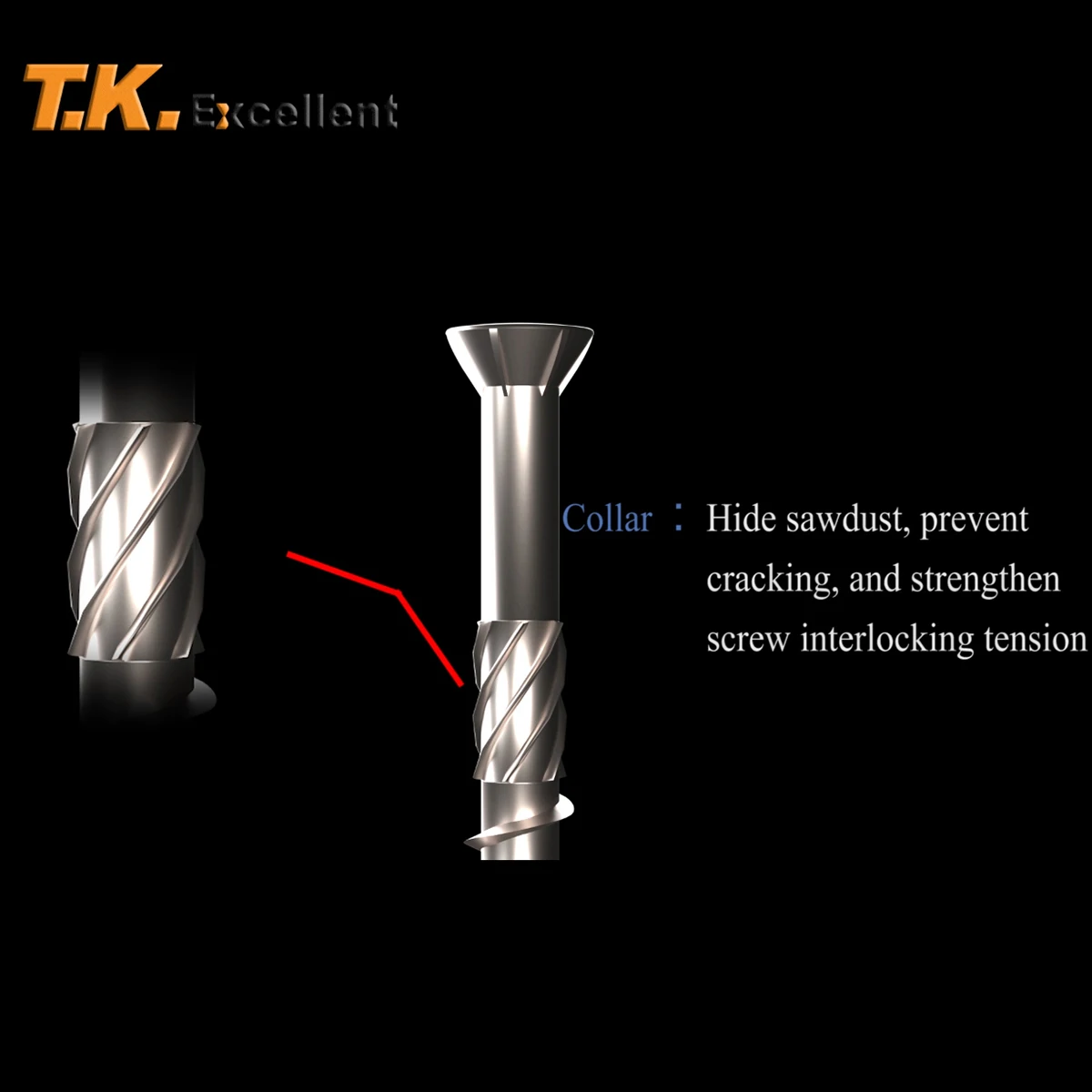 Stainless Steel Self-Tapping Screws Kit High Strength Wood Flat Head T25 Torx Drive Deck