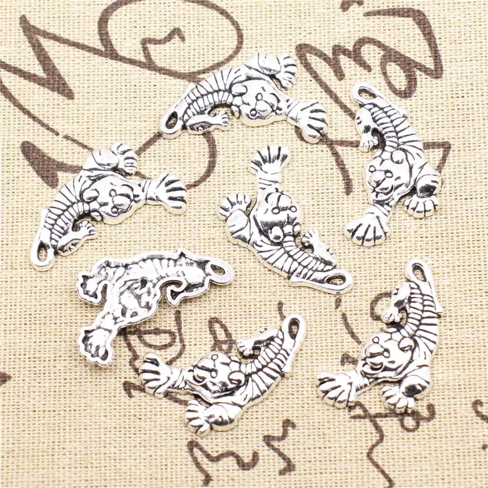 

5 шт., подвеска в виде тигра, 20 х35 мм