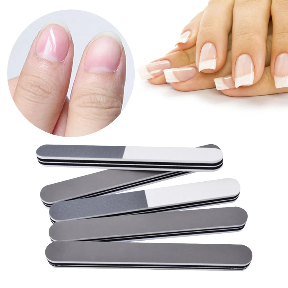 5 Pcs Professional Nail Polish Double-sided Buffers File Sanding Block Emery Board Nails accessories Products