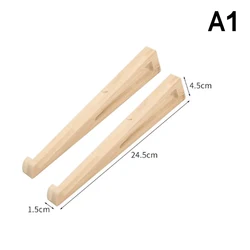 Ergonomic Wooden Laptop Stand with Triangular Design for Enhanced Cooling and Office Comfort (A1)