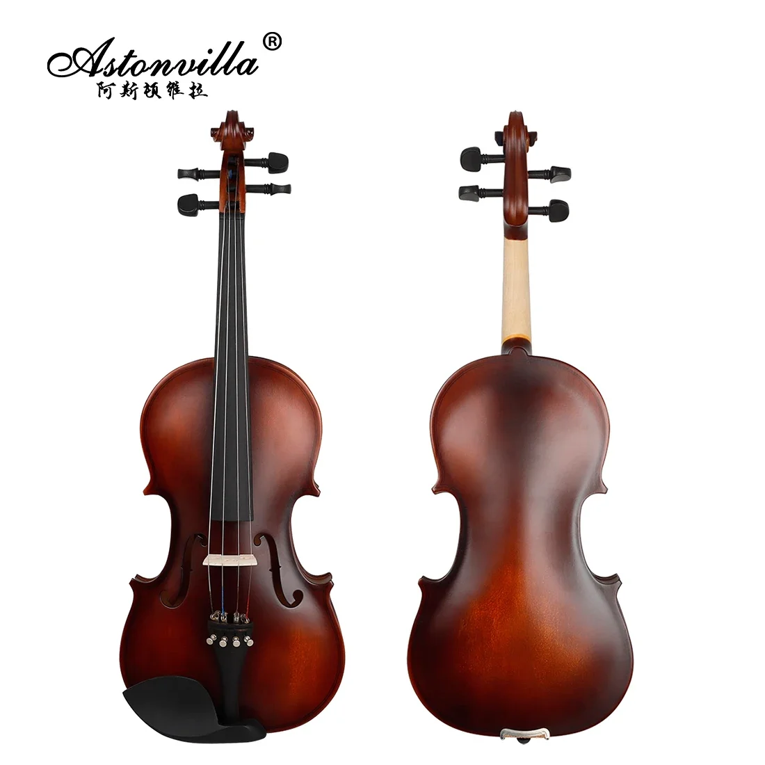 Astonvilla Violin 4/4 3/4 Basswood Panel Violin Set With
