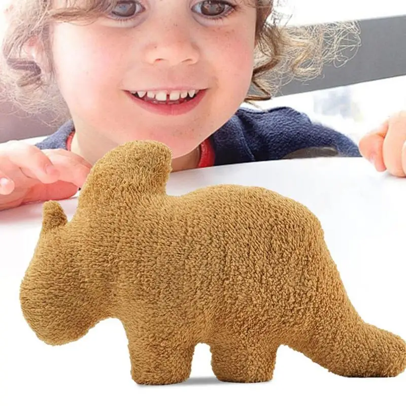 

Dino Nuggets Pillow Chicken Nuggets Plush Pillow Stuffed Animal Dinosaur Plush Toy Throw Pillow High Quality Sofa Decoration