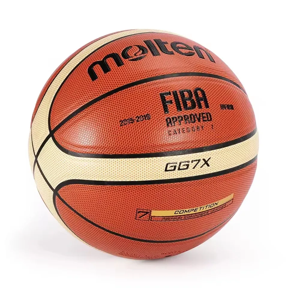 성인 청소년 어린이를위한 용융 GG7X 농구 PU 가죽 야외 실내 경기 훈련 FIBA ??승인