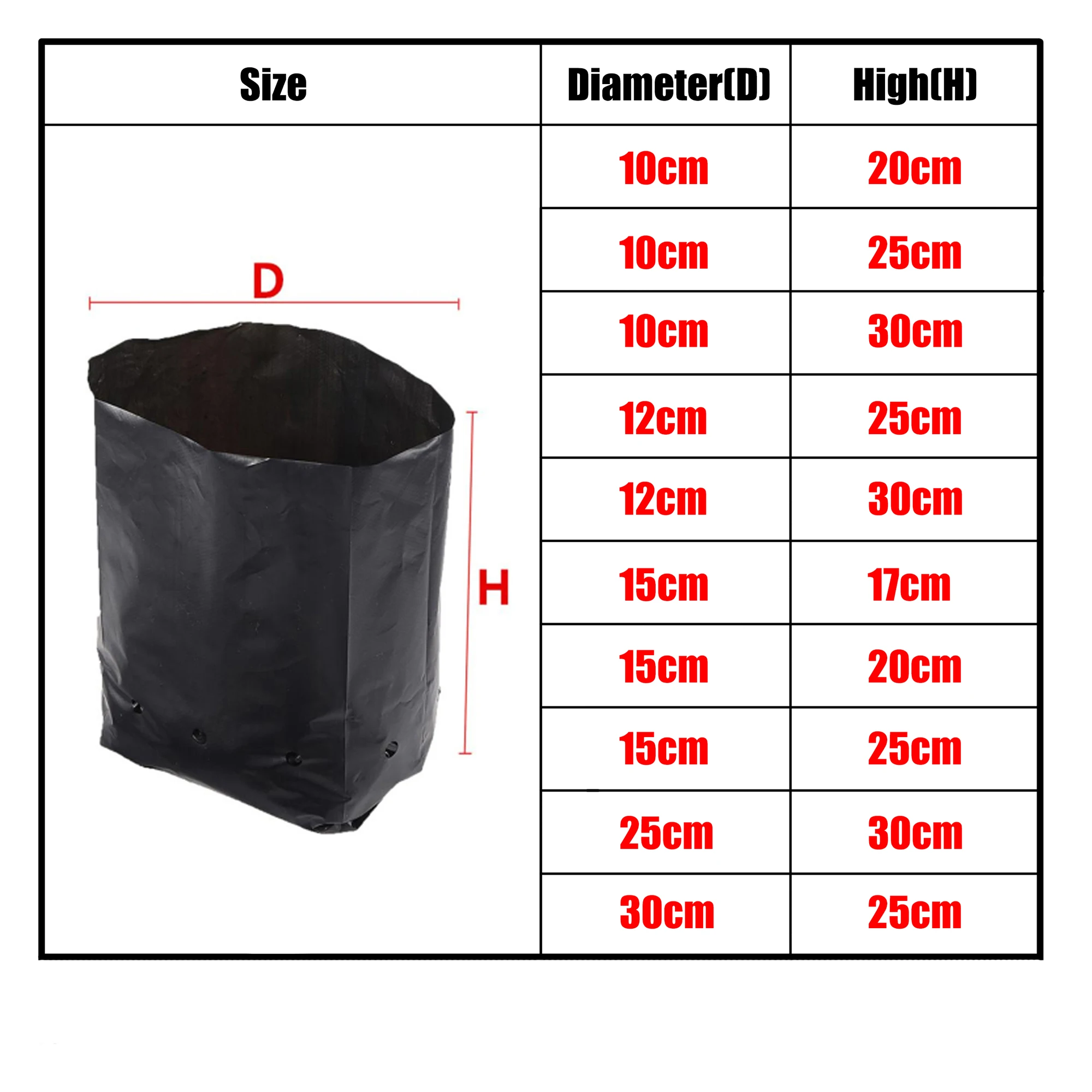 HJHIWE 3 sacchetti per rifiuti da 70 galloni (D26,4 x H70 pollici), riutilizzabili per giardino, resistenti, sacchetti per foglie da giardino, per