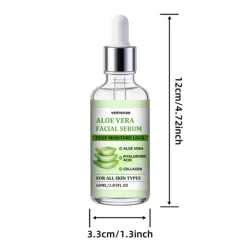 Veérenae Aloe Vera Facial Hydration Serum - Soothing, Oil - Free, Quick - Absorbing & Non - Greasy, Ideal - 60ml