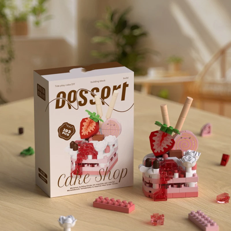 Floral Fantasy Candy Building Block Toy - Creative Home Decoration & Birthday Gift
