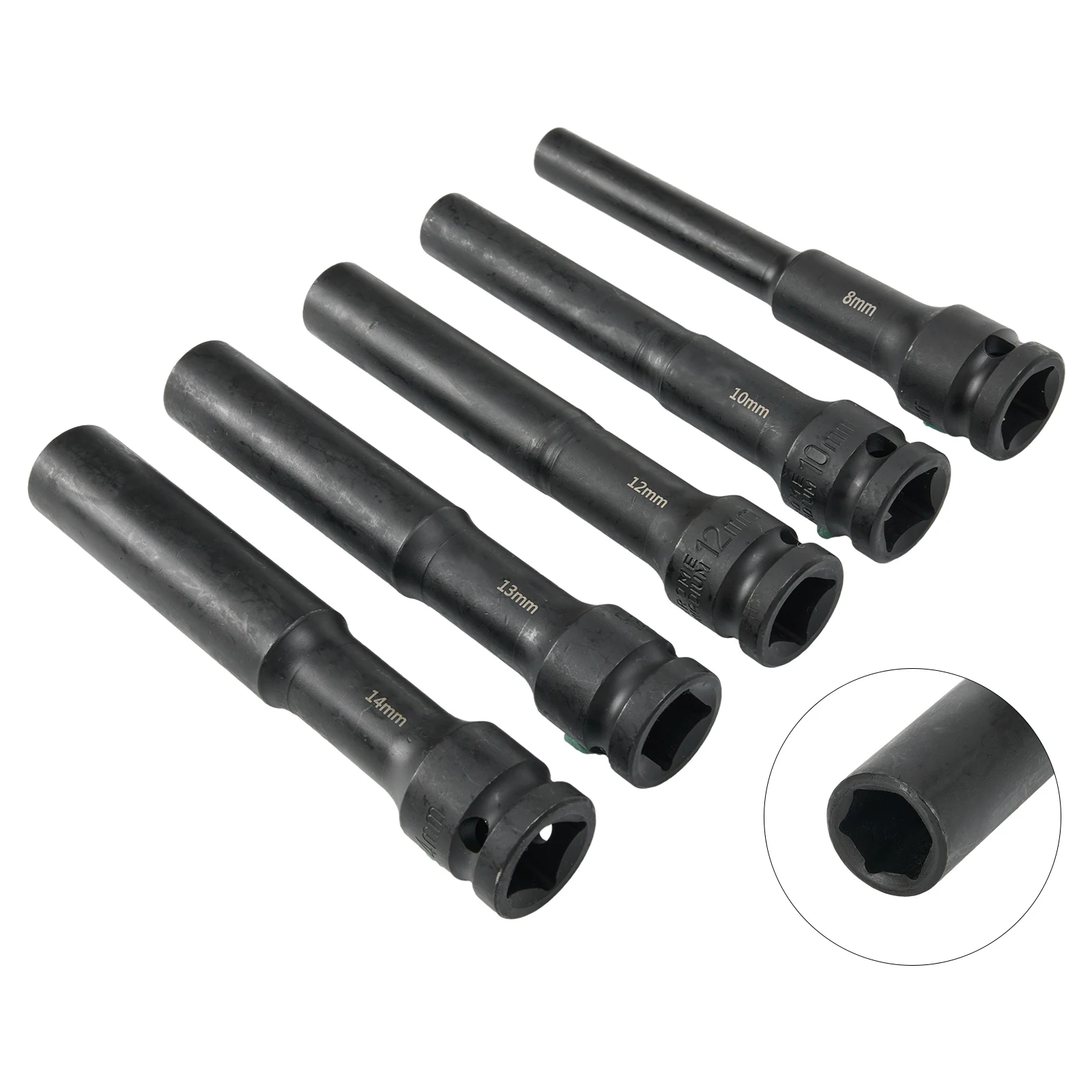 

5PC Chrome Vanadium Steel Impact Wrench Hex Socket Head Adapter Set Provides High Durability and Meets a Variety of Your Needs