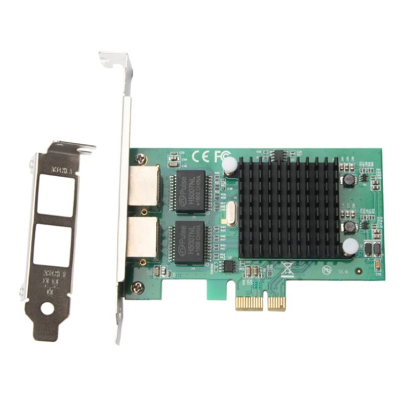

Двухпортовая гигабитная сетевая карта PCIE, контроллер с двумя портами, гигабитная сетевая карта для компьютера, высокоскоростная сетевая карта