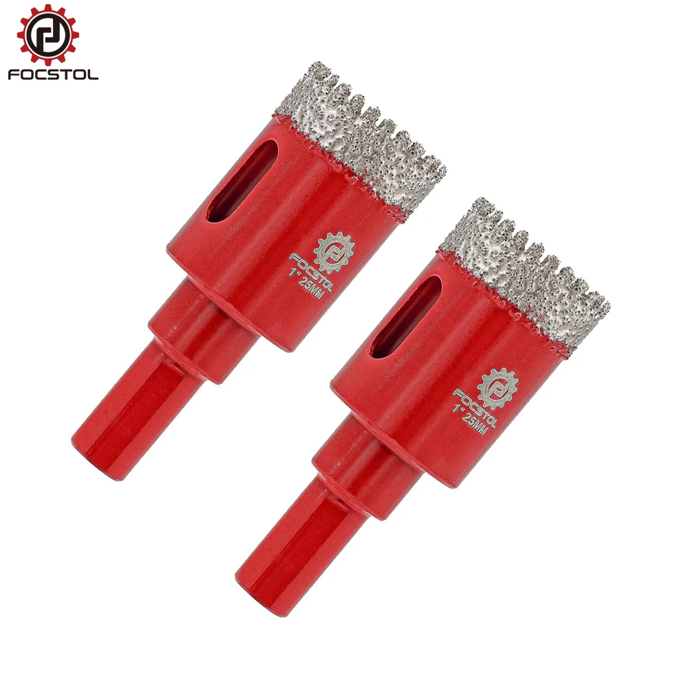 FOCSTOL Diamant-Kernbohrer Lochsäge für Fliesen, Keramik, Granit, Marmor, 2-teiliges Set Diamant-Bohrer – Detail 1